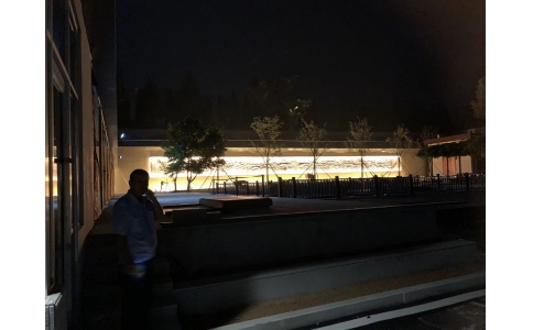 山東鐵路護(hù)路聯(lián)防辦公室教育訓(xùn)練基地夜景亮化工程